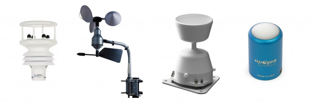 Meterological sensors used in the OpenLiving lab